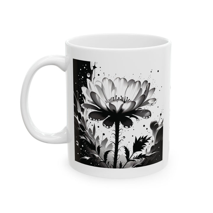Marigold Flower Ceramic Mug