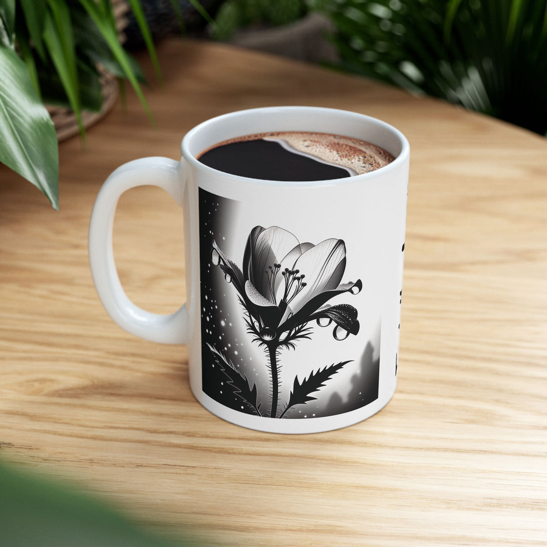 Monkshood Flower Ceramic Mug