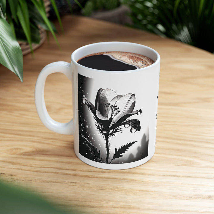 Monkshood Flower Ceramic Mug