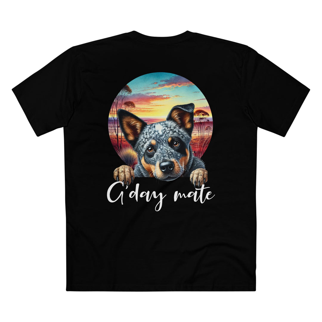 Aussie Blue Heeler T‑Shirt — "G'day Mate" Australian Outback