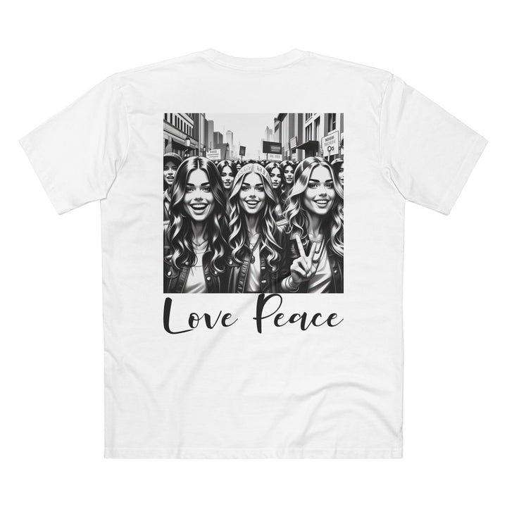 Love Peace Unisex Tee Back Design