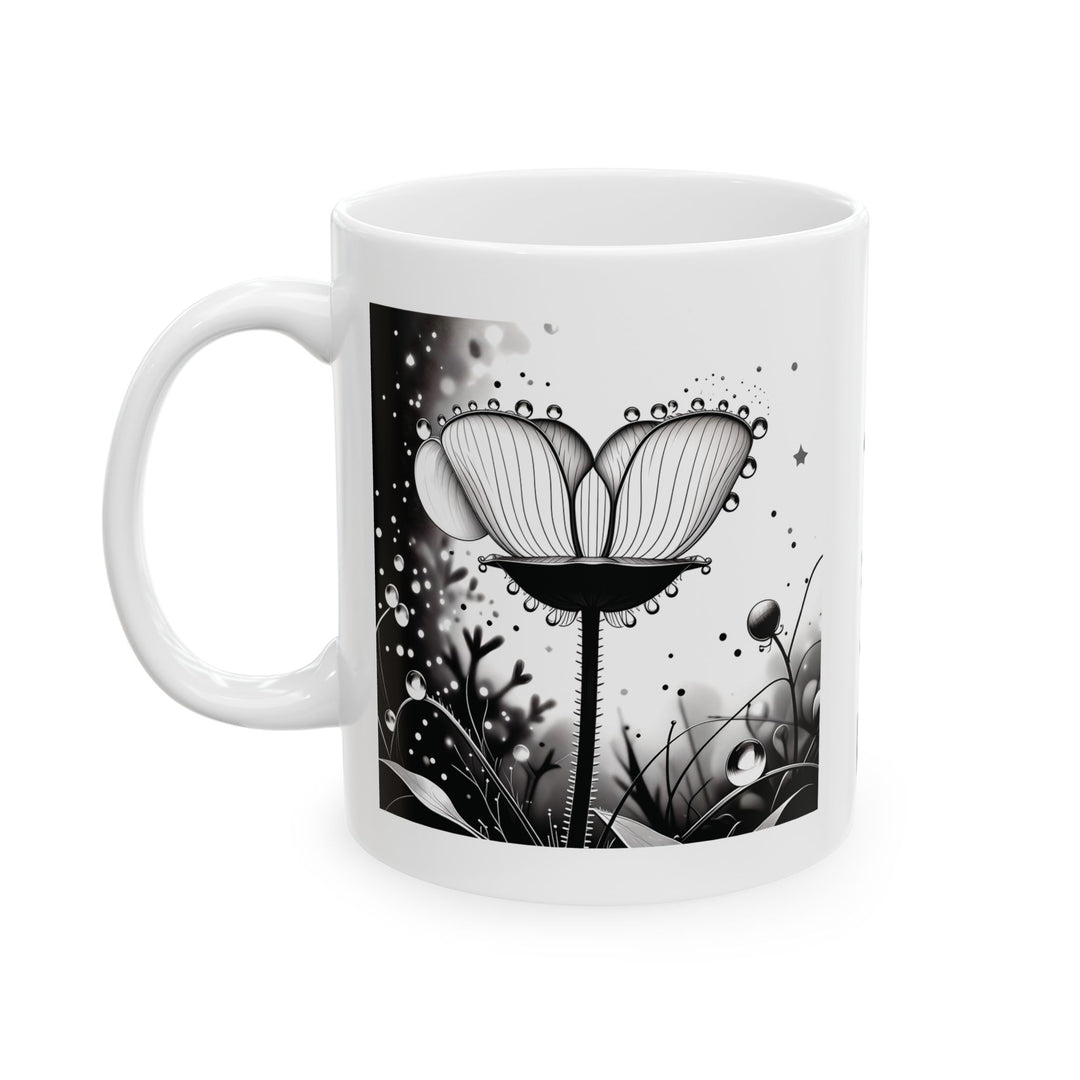 Sundew Flower Ceramic Mug