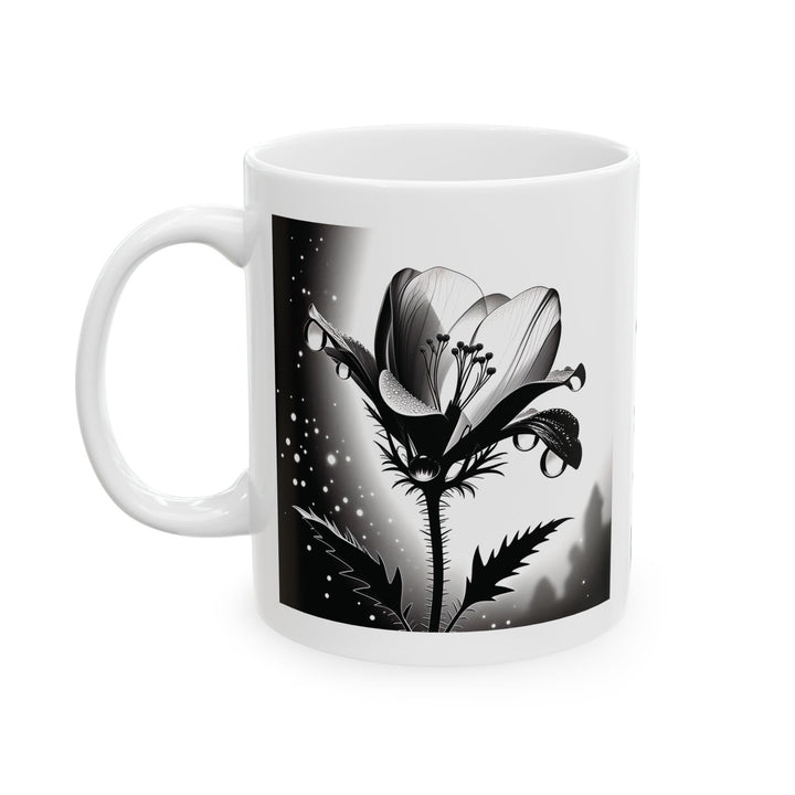 Monkshood Flower Ceramic Mug