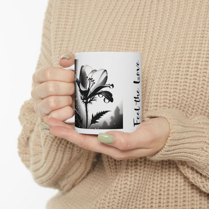 Monkshood Flower Ceramic Mug