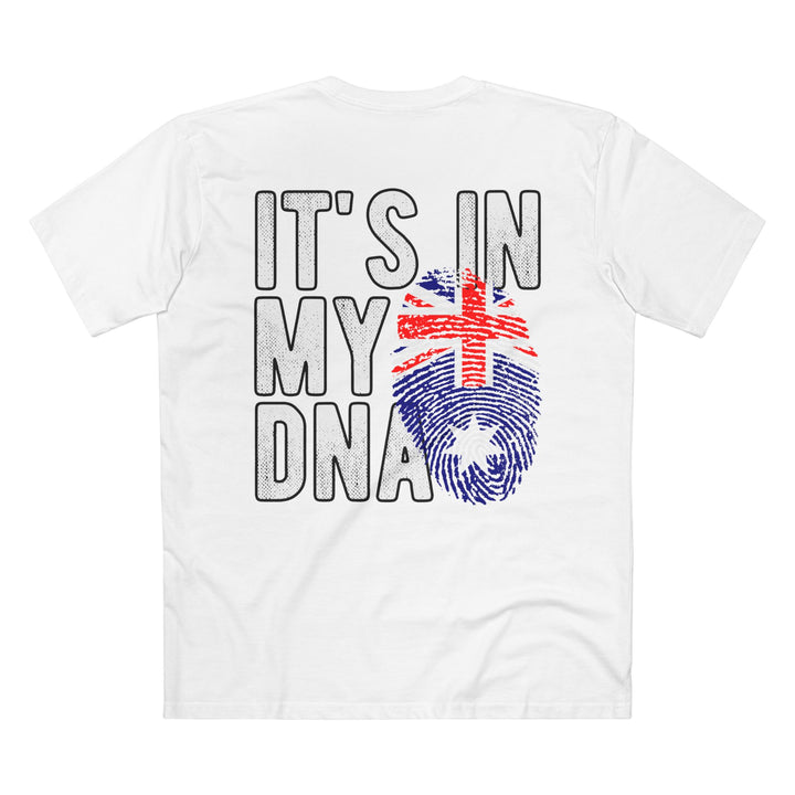 Australia Flag Fingerprint Tee — "It’s in My DNA" Back design Tee