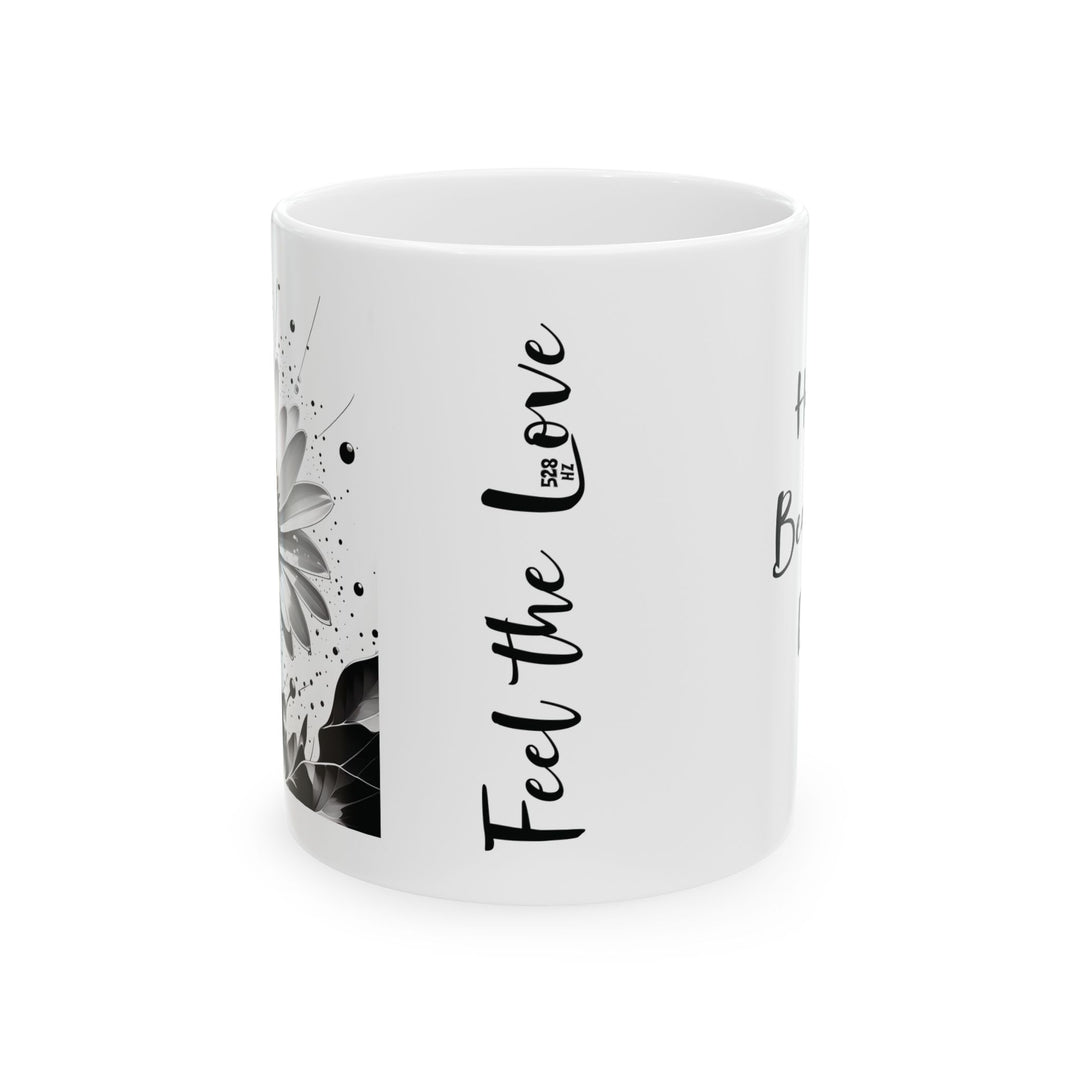 Have a Beautiful Day with Single Daisy Ceramic Mug Design