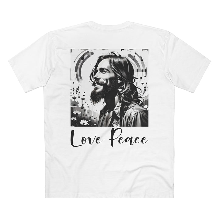 Love Peace 1967 Unisex Tee Back Design