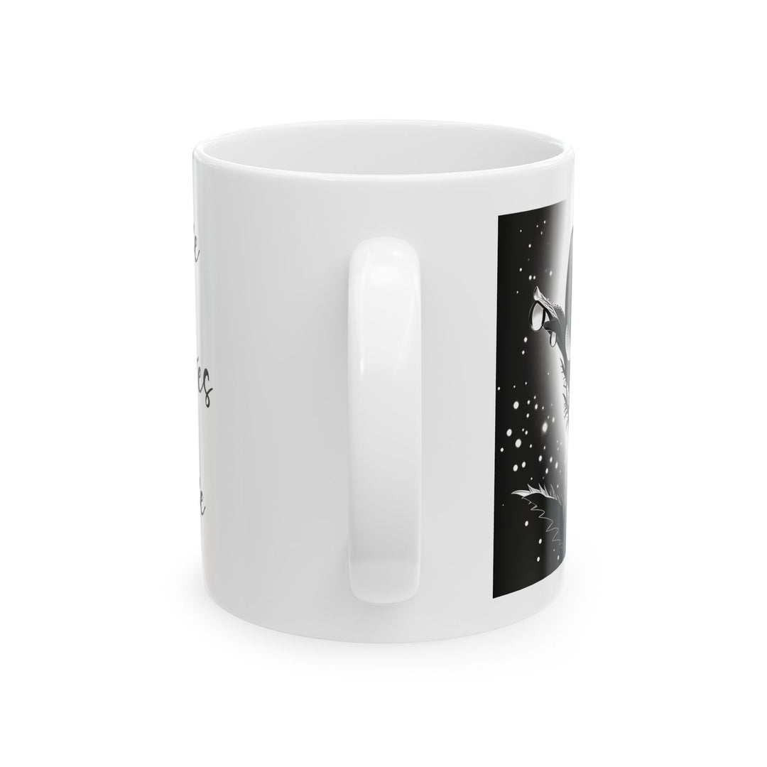 Monkshood Flower Ceramic Mug