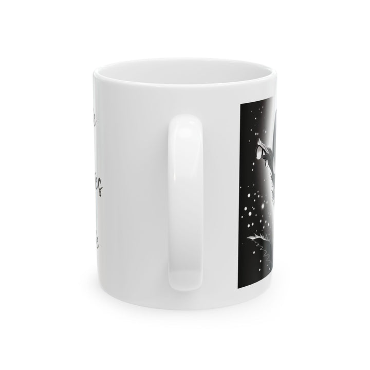 Monkshood Flower Ceramic Mug
