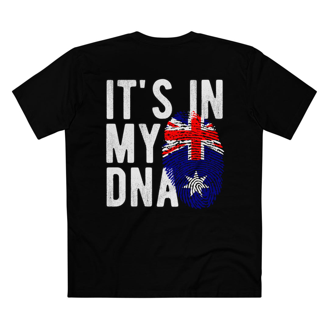 Australia Flag Fingerprint Tee — "It’s in My DNA" Back design Tee