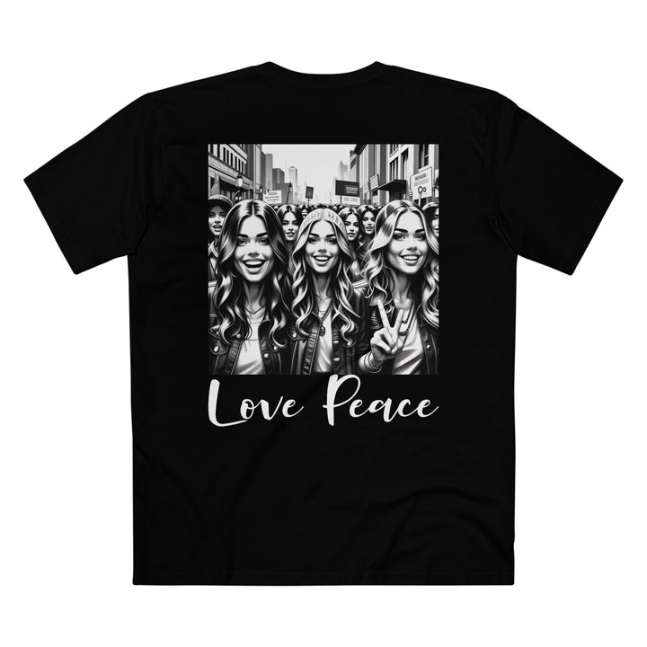 Love Peace Unisex Tee Back Design